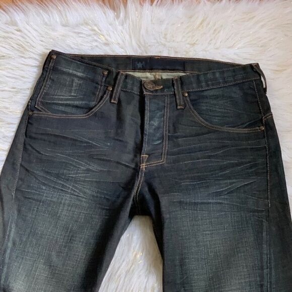 Truth, Freedom & Bread blue jeans 31 straight dark wash - Picture 2 of 13